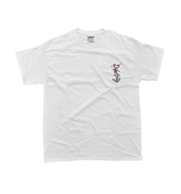 Дитяча футболка з вишивкою Багз Банні з сердечками