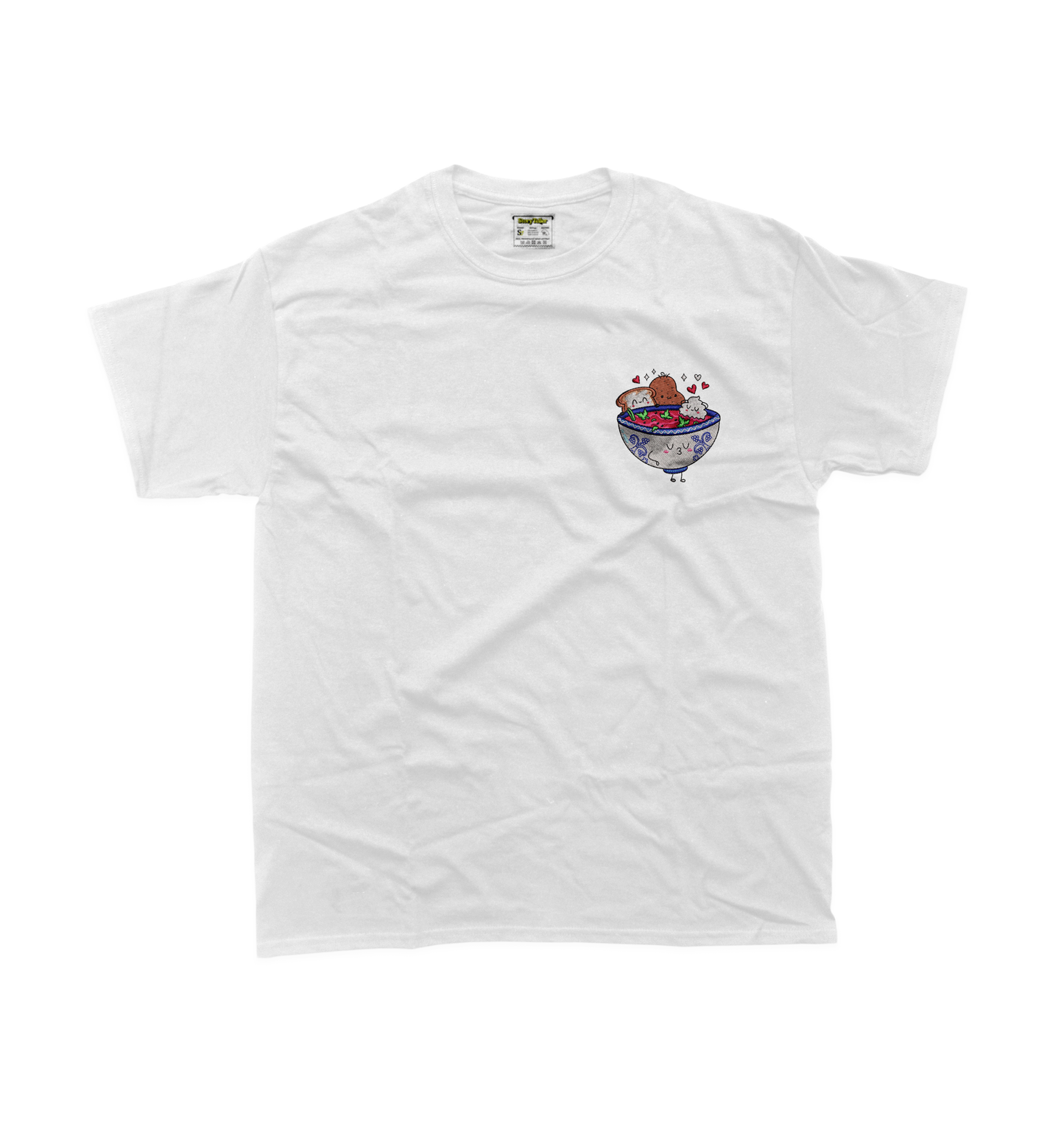 Чоловіча футболка з вишивкою 10х10 см - Борщик