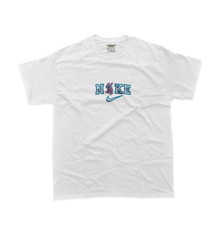 Жіноча футболка з вишивкою 20х20 см - Найк з білим драконом