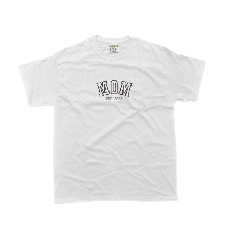 Жіноча футболка з вишивкою 20х20 см - Mom