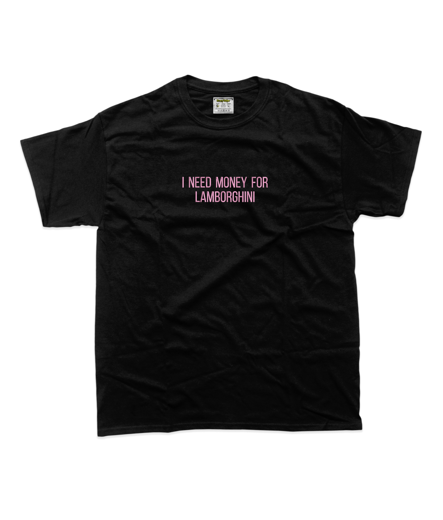 Чоловіча футболка з вишивкою 20х20 см - I need money for Lamborghini