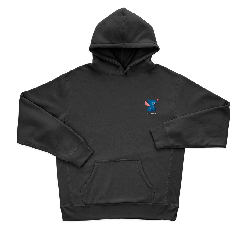 Дитячий худі з вишивкою 10х10 см - Стіч, Te Amo