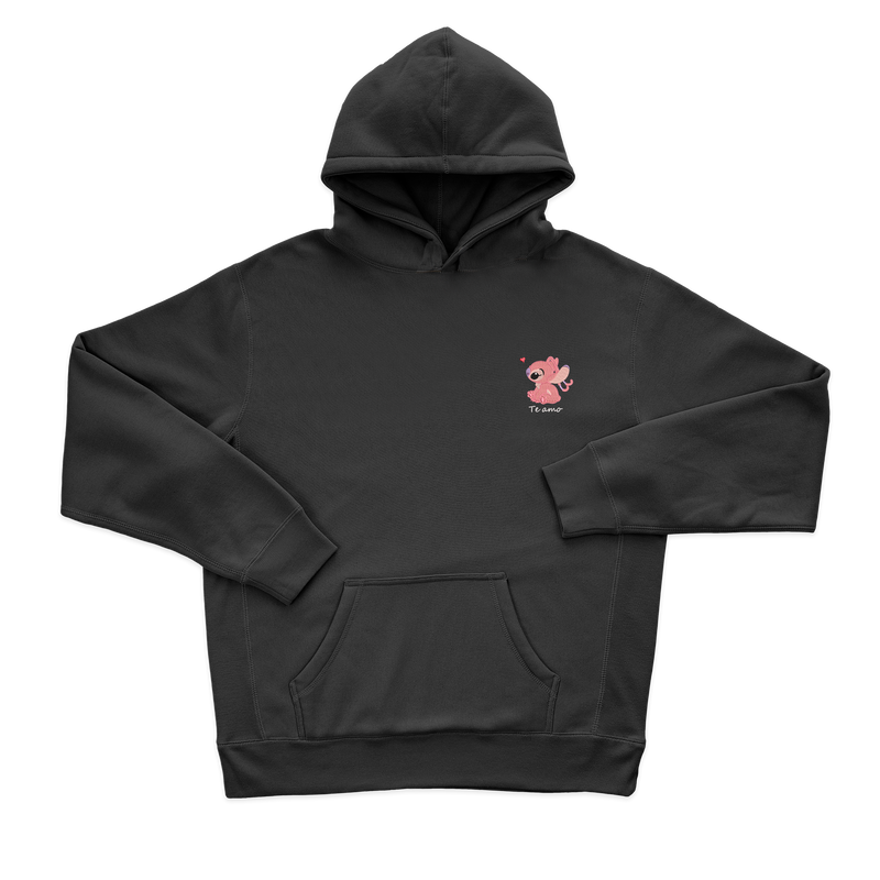 Дитячий худі з вишивкою 10х10 см - подруга Стіча, Te Amo