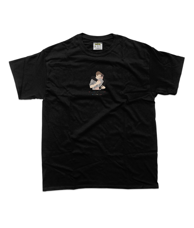 Дитяча футболка з вишивкою 20х20 см - Обійми, кольоровий стиль