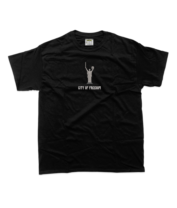 Чоловіча футболка з вишивкою 20х20 см - Батьківщина-Мати