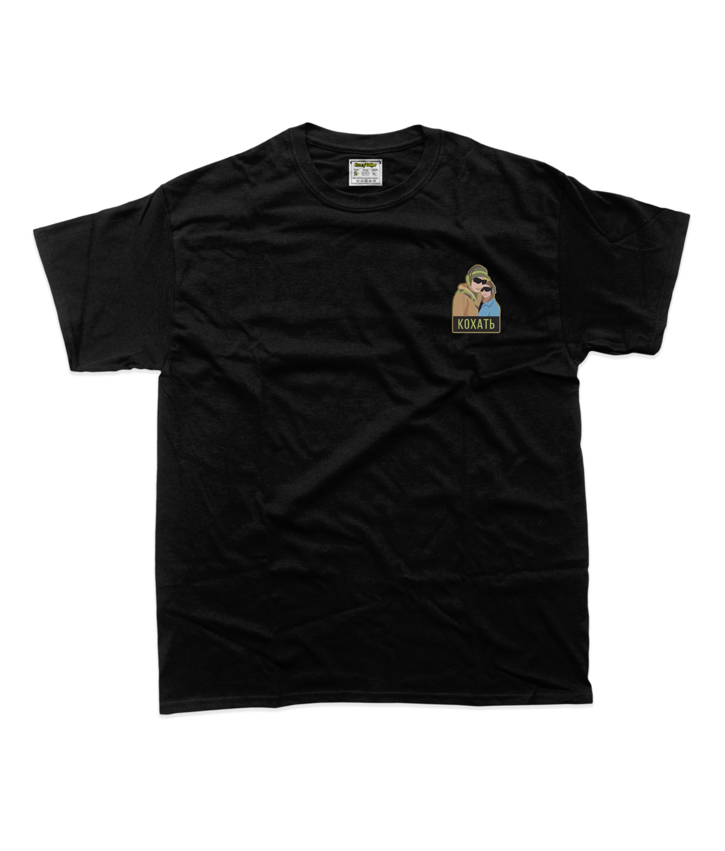 Дитяча футболка з фотовишивкою, парні в стилі мультик