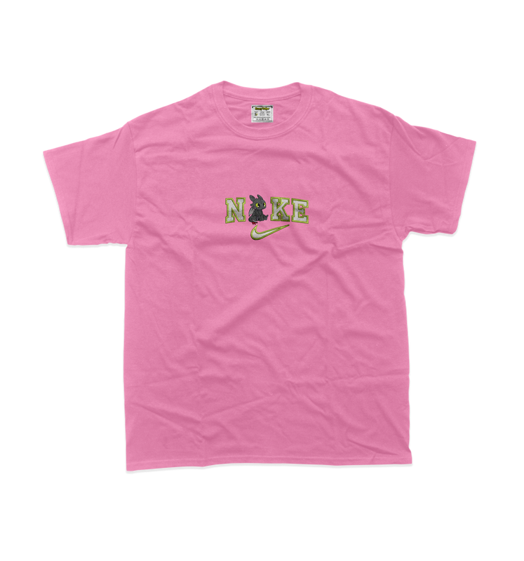 Дитяча футболка з вишивкою 20х20 см - Найк з чорним драконом