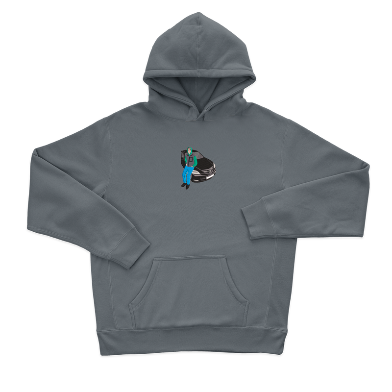 Жіночий худі з фотовишивкою машин