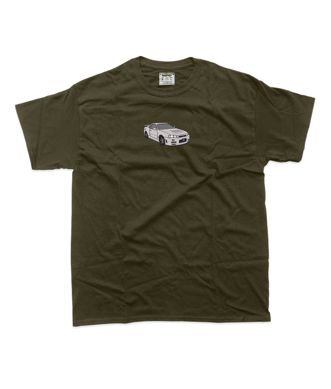 Чоловіча футболка з фотовишивкою машин