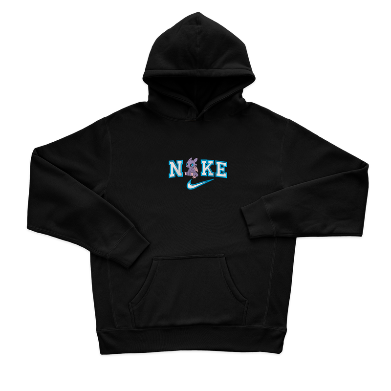 Жіночий худі з вишивкою 20х20 см - Найк з білим драконом