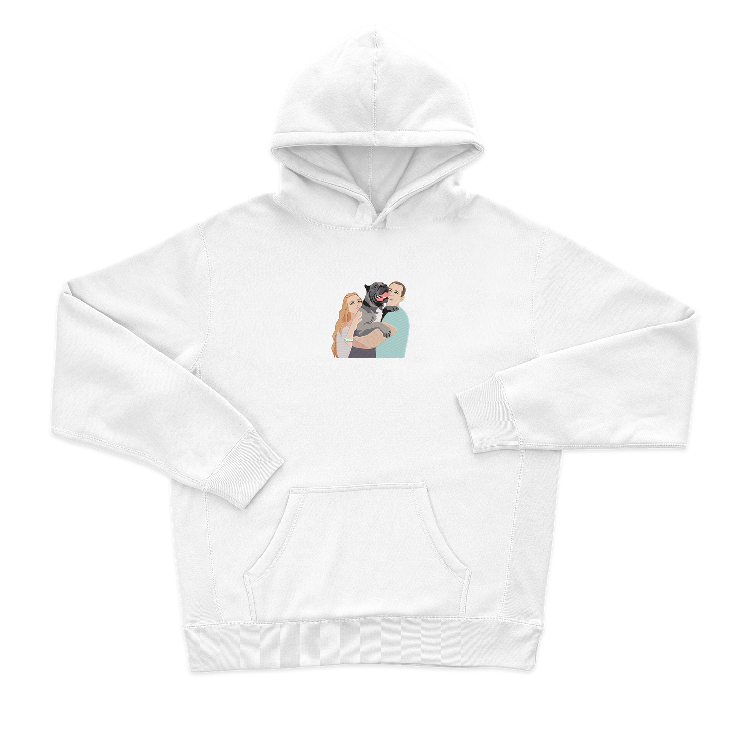 Дитячий худі з фотовишивкою 20х20, парні, стиль мультик