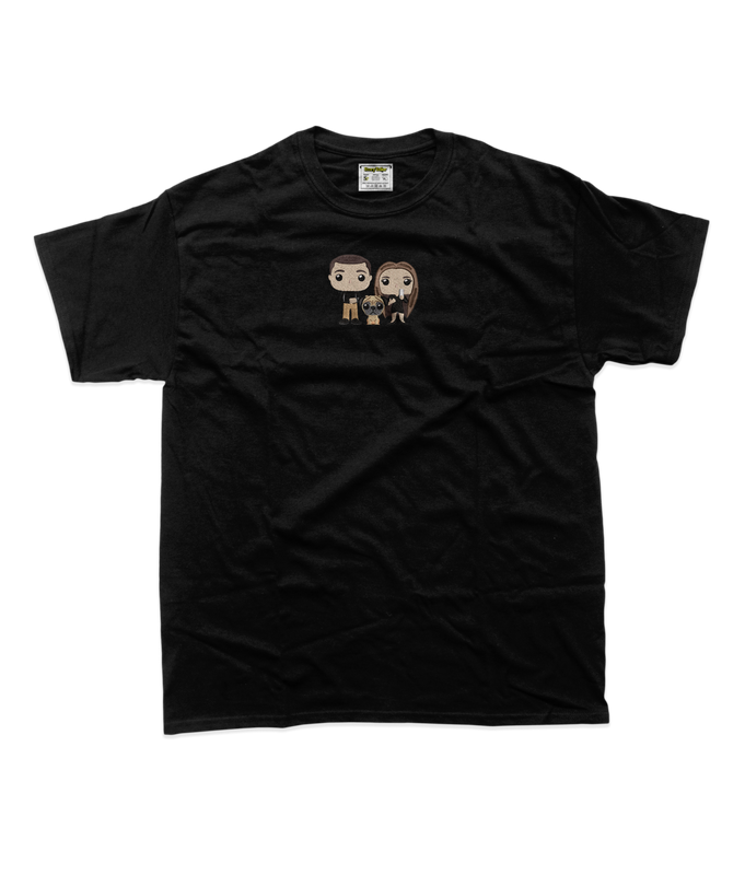 Чоловіча футболка з вишивкою 10х10 см - Фанко-поп