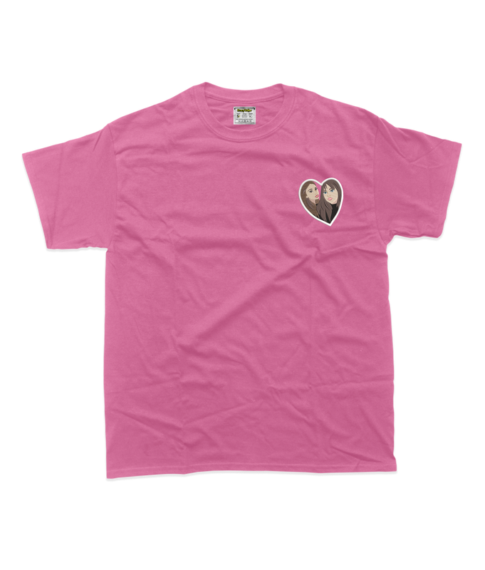 Жіноча футболка з фотовишивкою 10х10 - Подруги, стиль мультик