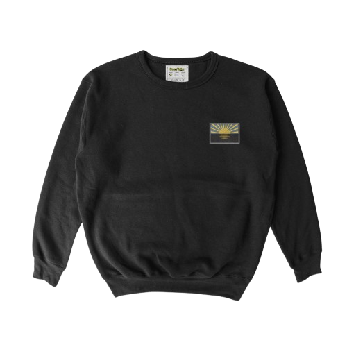 Чоловічий світшот з вишивкою 10х10 см - Прапор Донеччини